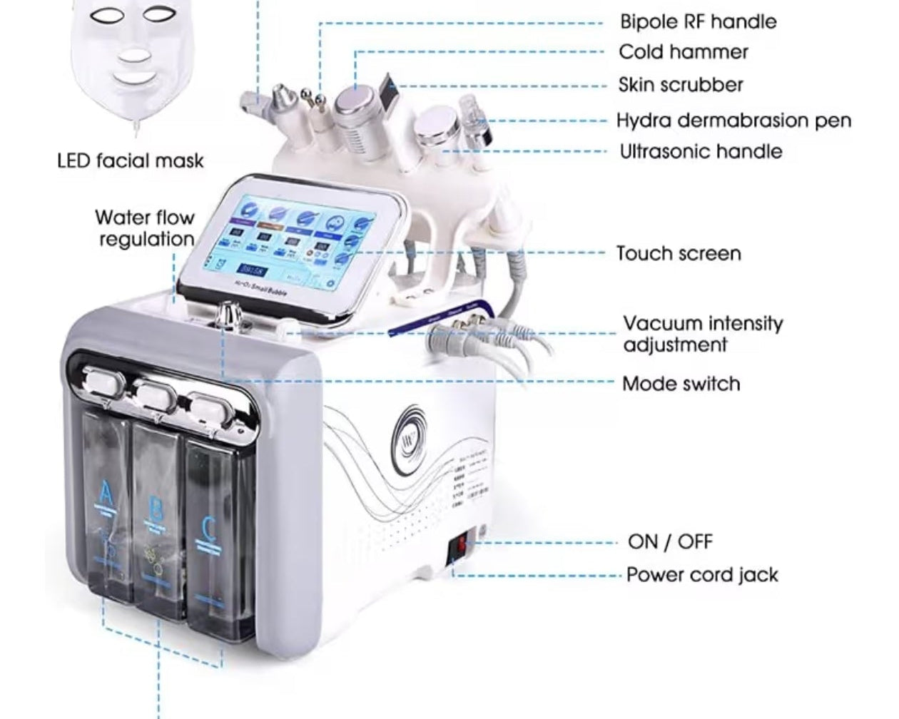 7 in 1 hydra fecial mashine